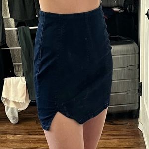 Free People Denim Mini Skirt